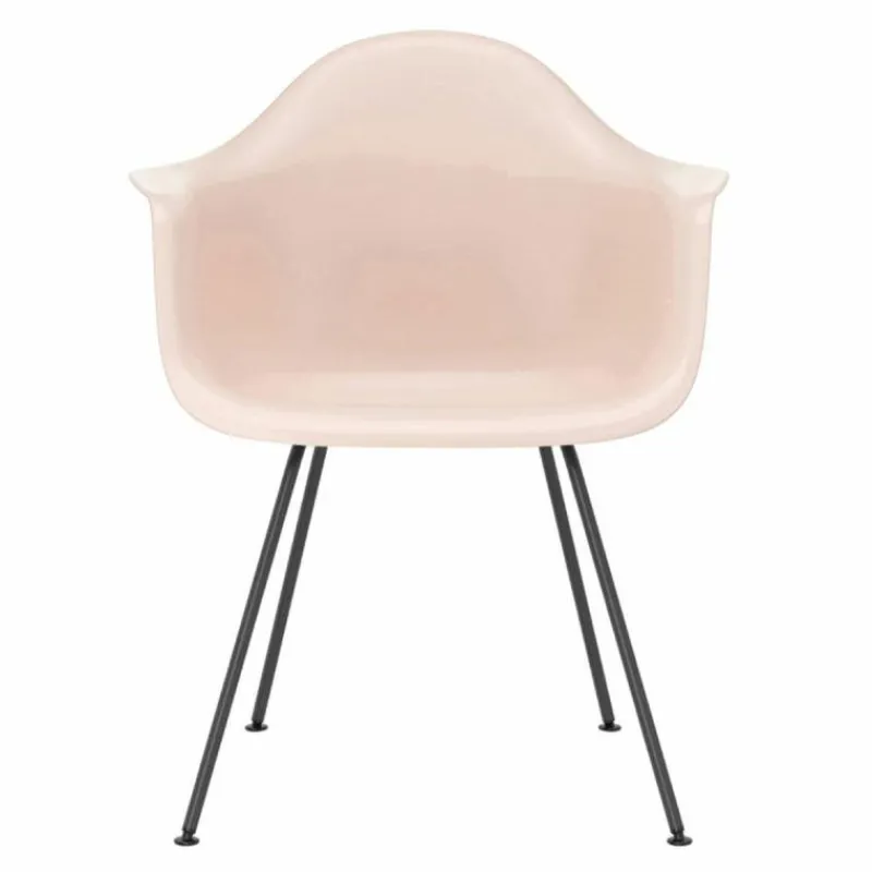 Hot Eames Plastic Chair DAX Zwart Onderstel Tuinstoelen|Eetkamerstoelen