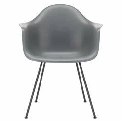 Hot Eames Plastic Chair DAX Zwart Onderstel Tuinstoelen|Eetkamerstoelen