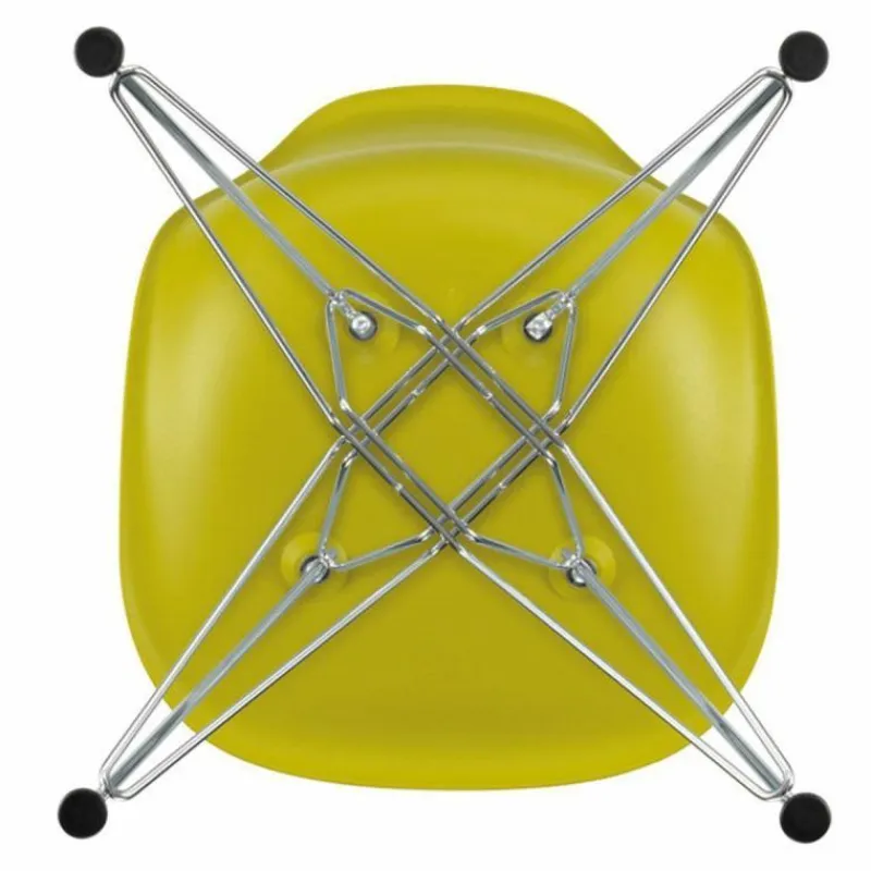 Clearance Eames Plastic Chair DSR Chroom Eetkamerstoelen
