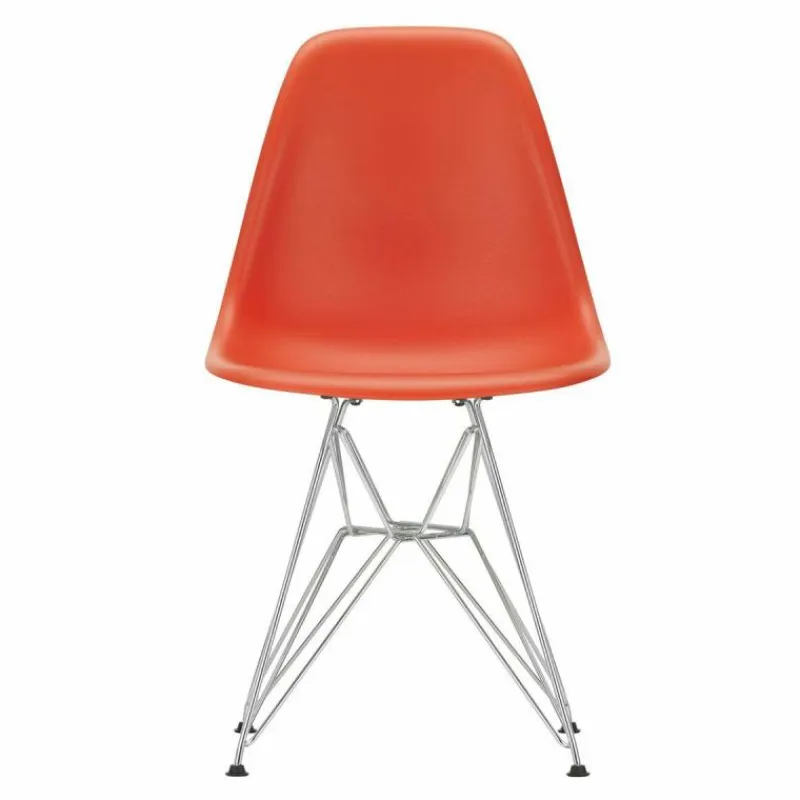 Clearance Eames Plastic Chair DSR Chroom Eetkamerstoelen
