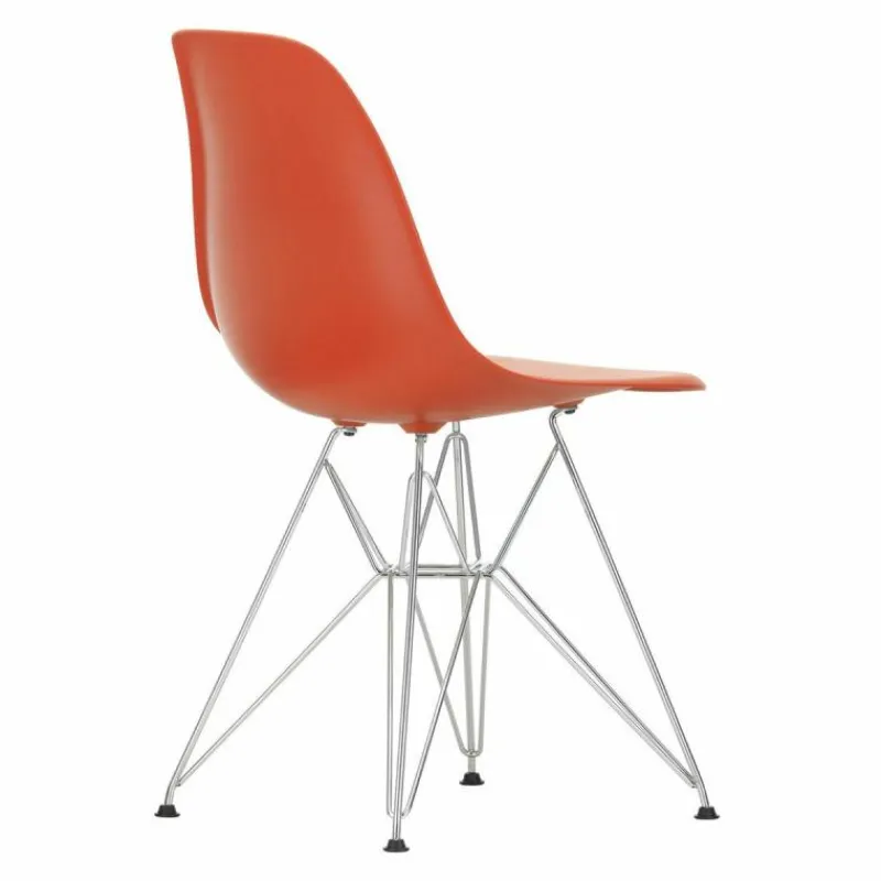 Clearance Eames Plastic Chair DSR Chroom Eetkamerstoelen