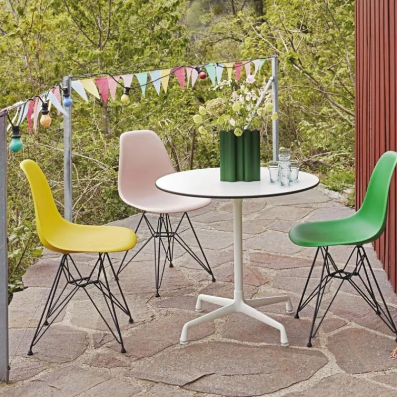 Clearance Eames Plastic Chair DSR Chroom Eetkamerstoelen