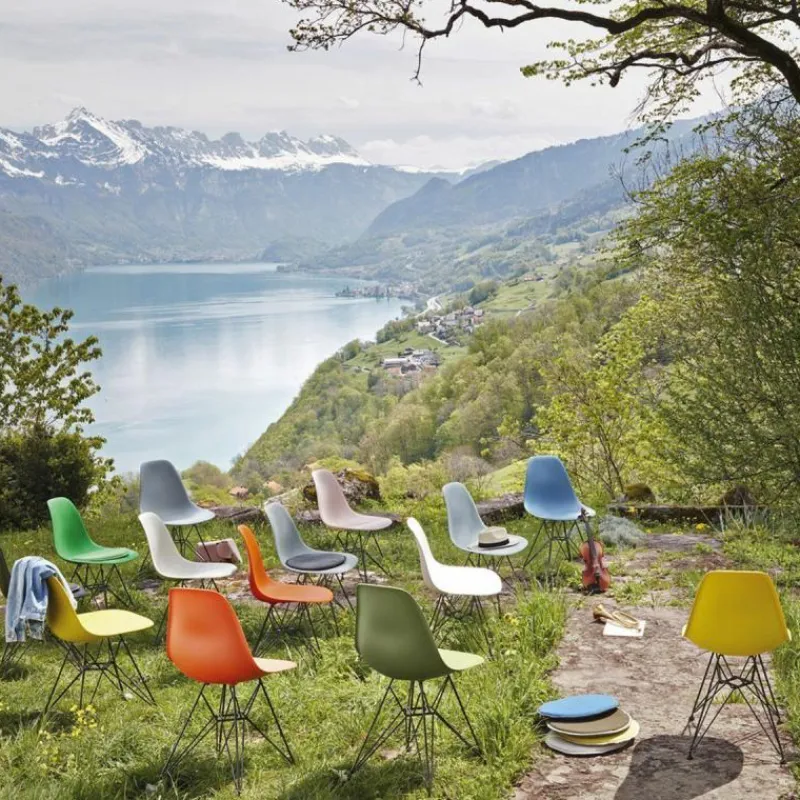 Clearance Eames Plastic Chair DSR Chroom Eetkamerstoelen