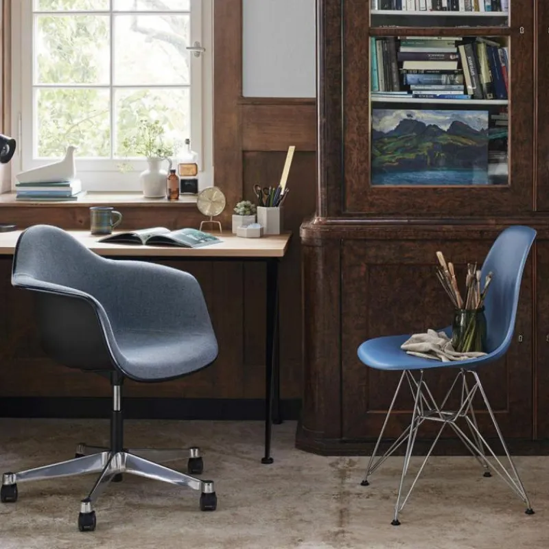 Clearance Eames Plastic Chair DSR Chroom Eetkamerstoelen