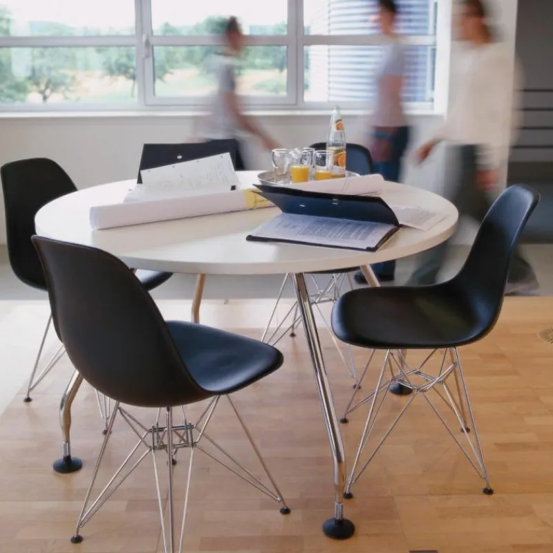 Clearance Eames Plastic Chair DSR Chroom Eetkamerstoelen