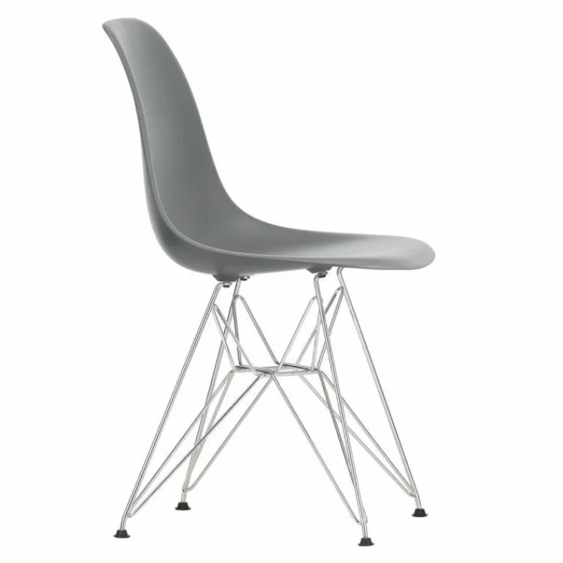 Clearance Eames Plastic Chair DSR Chroom Eetkamerstoelen