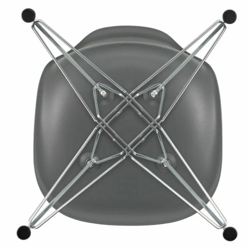 Clearance Eames Plastic Chair DSR Chroom Eetkamerstoelen