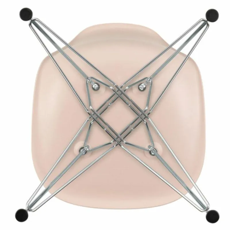 Clearance Eames Plastic Chair DSR Chroom Eetkamerstoelen