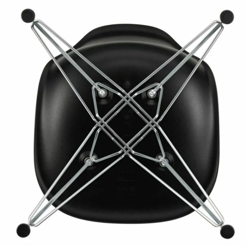 Clearance Eames Plastic Chair DSR Chroom Eetkamerstoelen