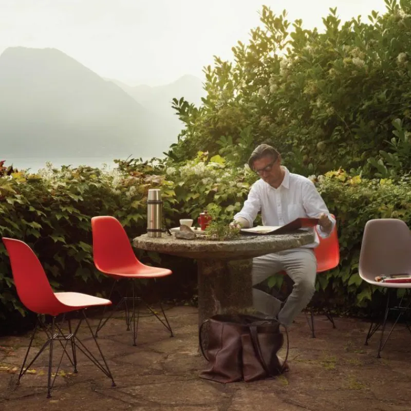 Clearance Eames Plastic Chair DSR Chroom Eetkamerstoelen
