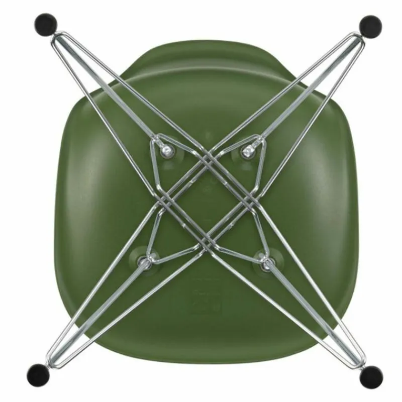 Clearance Eames Plastic Chair DSR Chroom Eetkamerstoelen
