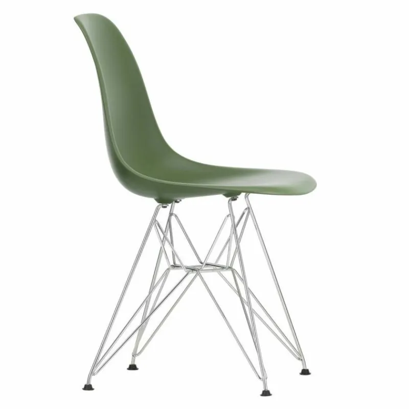 Clearance Eames Plastic Chair DSR Chroom Eetkamerstoelen