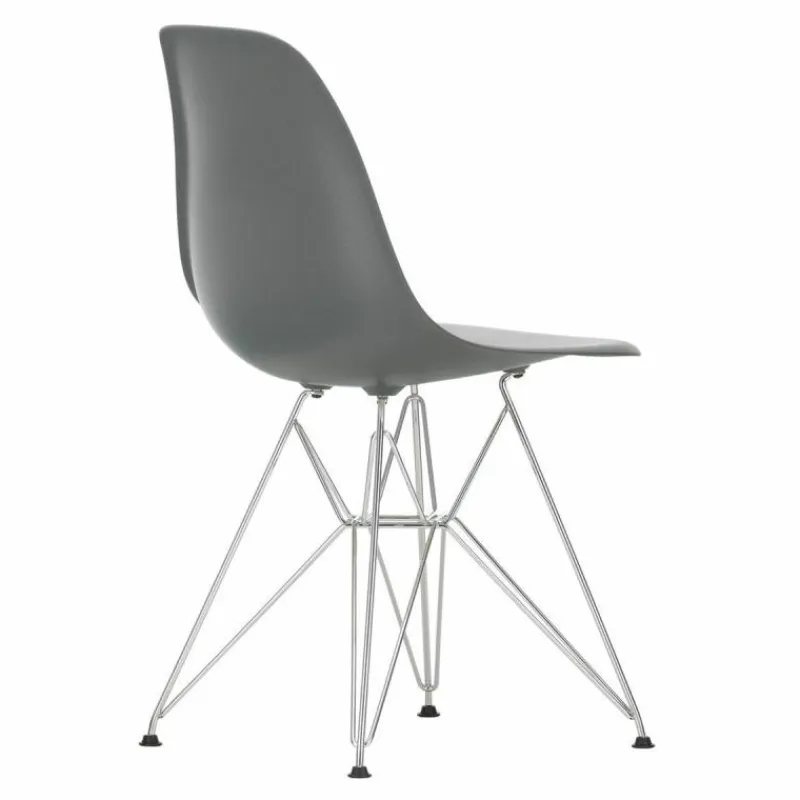 Clearance Eames Plastic Chair DSR Chroom Eetkamerstoelen