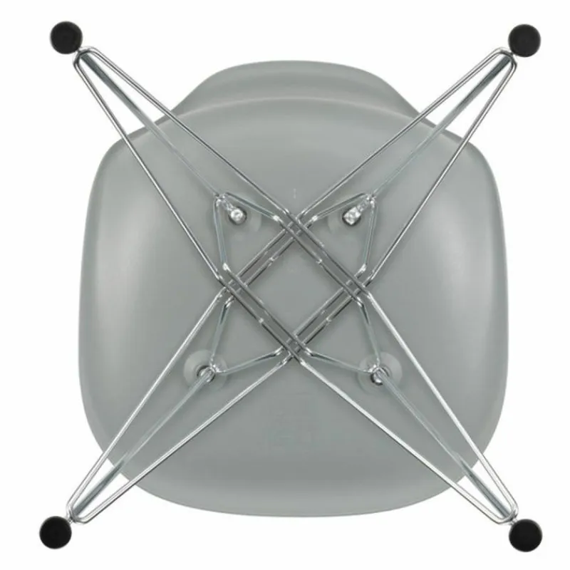 Clearance Eames Plastic Chair DSR Chroom Eetkamerstoelen