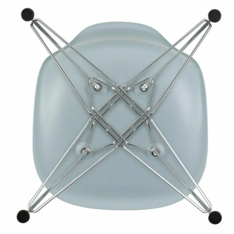 Clearance Eames Plastic Chair DSR Chroom Eetkamerstoelen