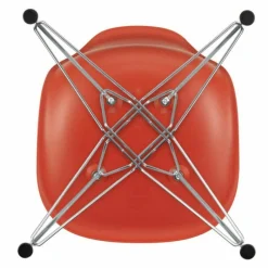 Clearance Eames Plastic Chair DSR Chroom Eetkamerstoelen