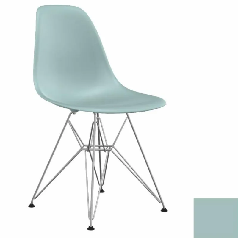 Clearance Eames Plastic Chair DSR Chroom Eetkamerstoelen