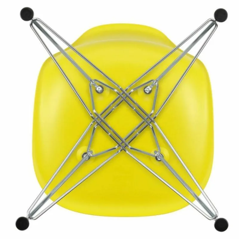 Clearance Eames Plastic Chair DSR Chroom Eetkamerstoelen