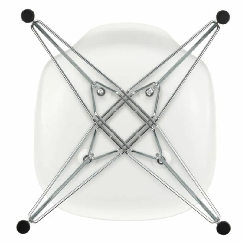 Clearance Eames Plastic Chair DSR Chroom Eetkamerstoelen