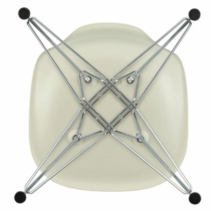 Clearance Eames Plastic Chair DSR Chroom Eetkamerstoelen
