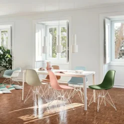 Hot Eames Plastic Chair DSR Wit Eetkamerstoelen