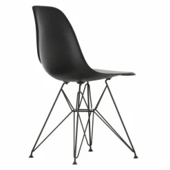 New Eames Plastic Chair DSR Zwart Tuinstoelen|Eetkamerstoelen