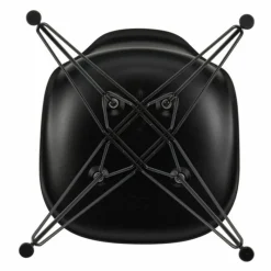 New Eames Plastic Chair DSR Zwart Tuinstoelen|Eetkamerstoelen