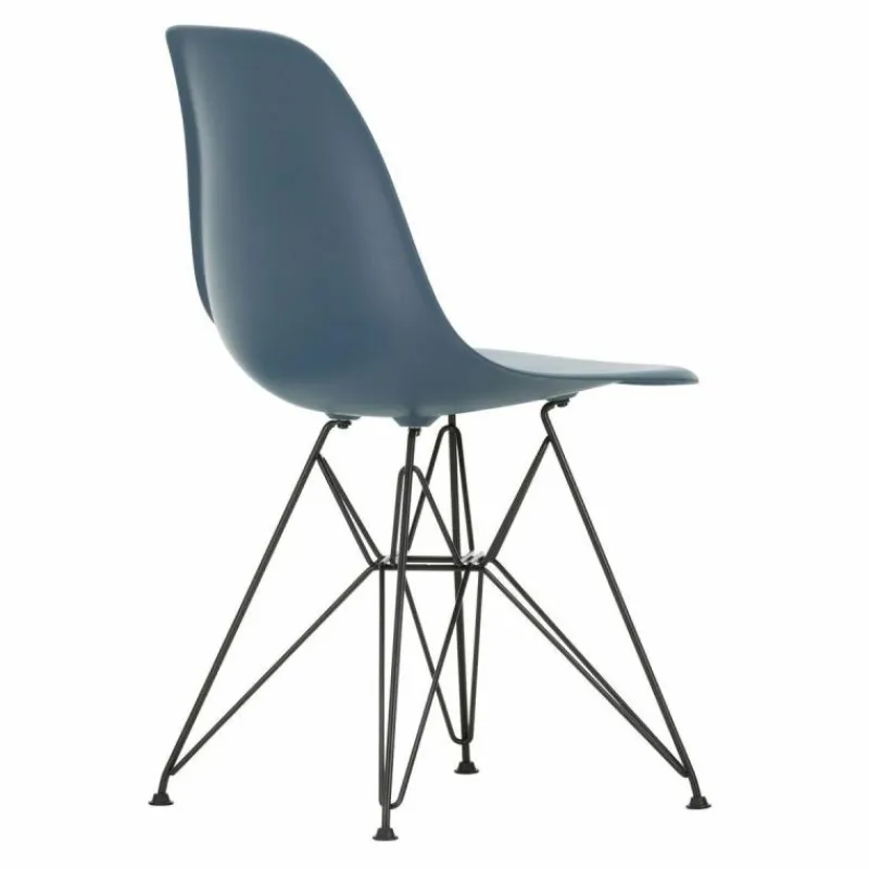 New Eames Plastic Chair DSR Zwart Tuinstoelen|Eetkamerstoelen