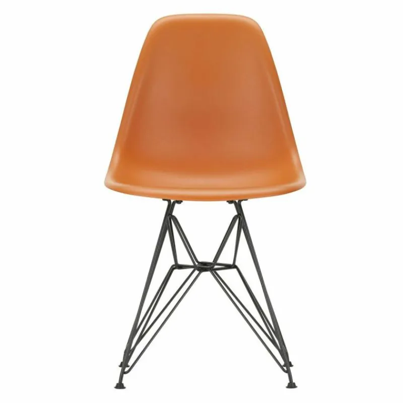 New Eames Plastic Chair DSR Zwart Tuinstoelen|Eetkamerstoelen