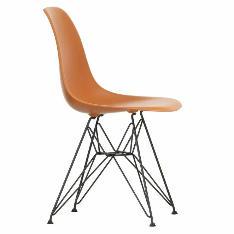 New Eames Plastic Chair DSR Zwart Tuinstoelen|Eetkamerstoelen