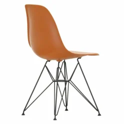 New Eames Plastic Chair DSR Zwart Tuinstoelen|Eetkamerstoelen