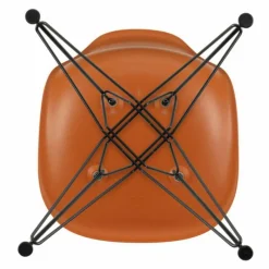 New Eames Plastic Chair DSR Zwart Tuinstoelen|Eetkamerstoelen