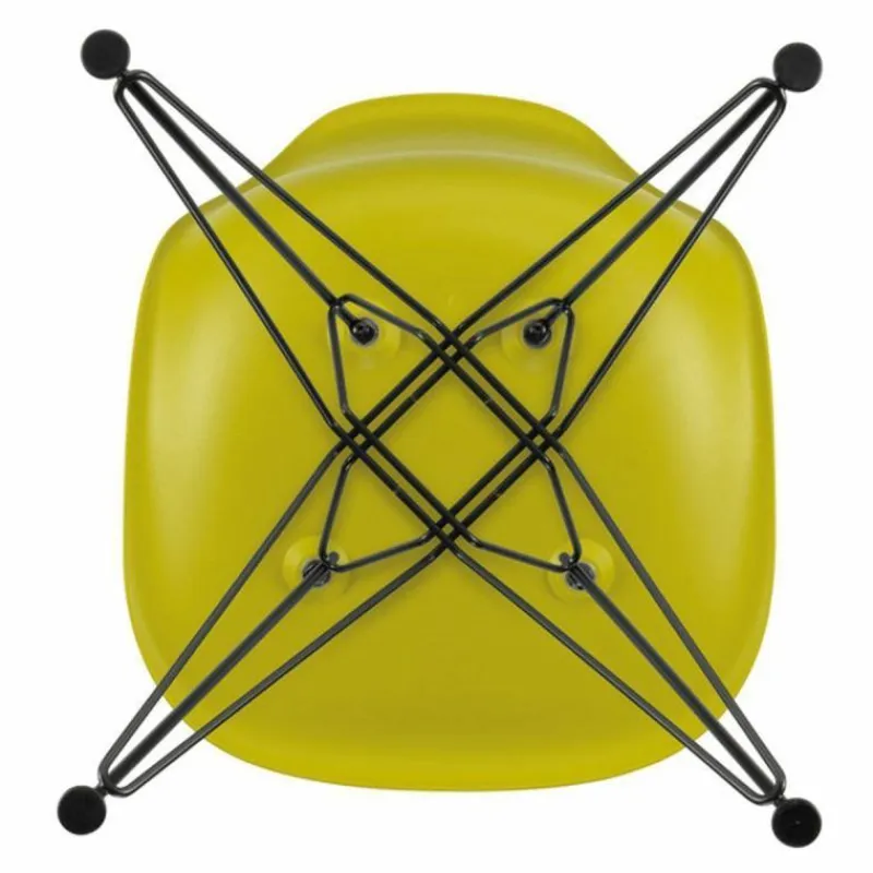 New Eames Plastic Chair DSR Zwart Tuinstoelen|Eetkamerstoelen
