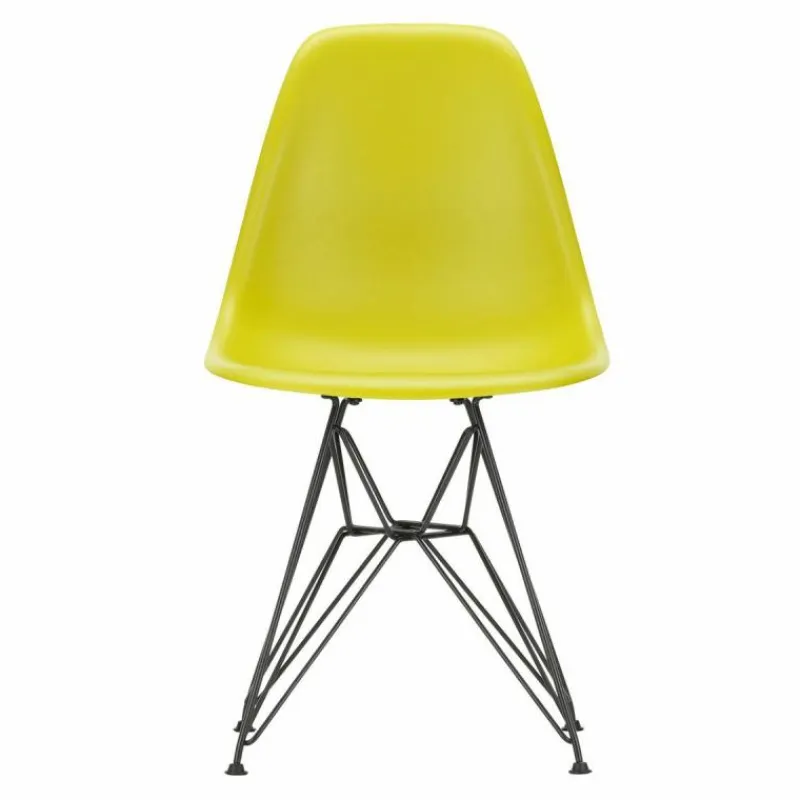 New Eames Plastic Chair DSR Zwart Tuinstoelen|Eetkamerstoelen