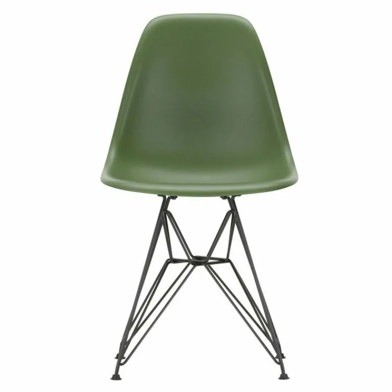 New Eames Plastic Chair DSR Zwart Tuinstoelen|Eetkamerstoelen