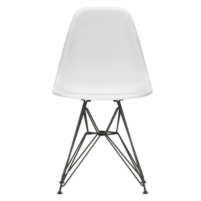 New Eames Plastic Chair DSR Zwart Tuinstoelen|Eetkamerstoelen