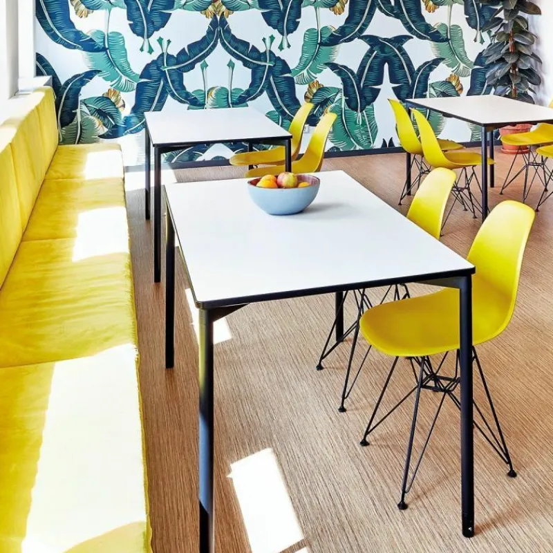 New Eames Plastic Chair DSR Zwart Tuinstoelen|Eetkamerstoelen