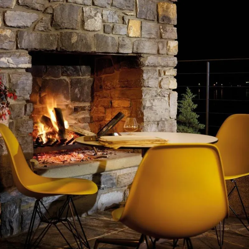 New Eames Plastic Chair DSR Zwart Tuinstoelen|Eetkamerstoelen
