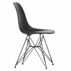 New Eames Plastic Chair DSR Zwart Tuinstoelen|Eetkamerstoelen