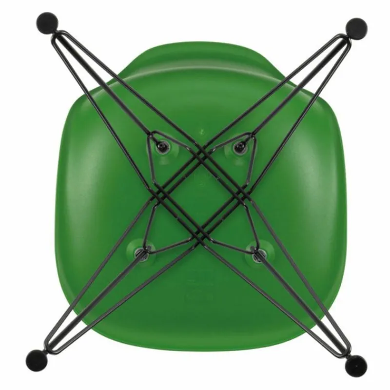 New Eames Plastic Chair DSR Zwart Tuinstoelen|Eetkamerstoelen