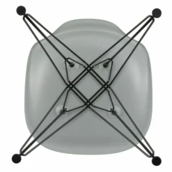 New Eames Plastic Chair DSR Zwart Tuinstoelen|Eetkamerstoelen