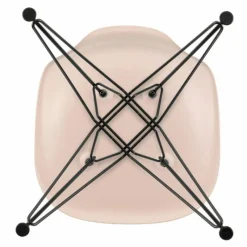 New Eames Plastic Chair DSR Zwart Tuinstoelen|Eetkamerstoelen