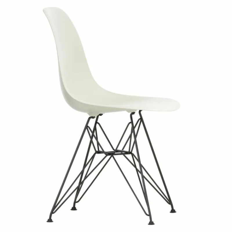 New Eames Plastic Chair DSR Zwart Tuinstoelen|Eetkamerstoelen