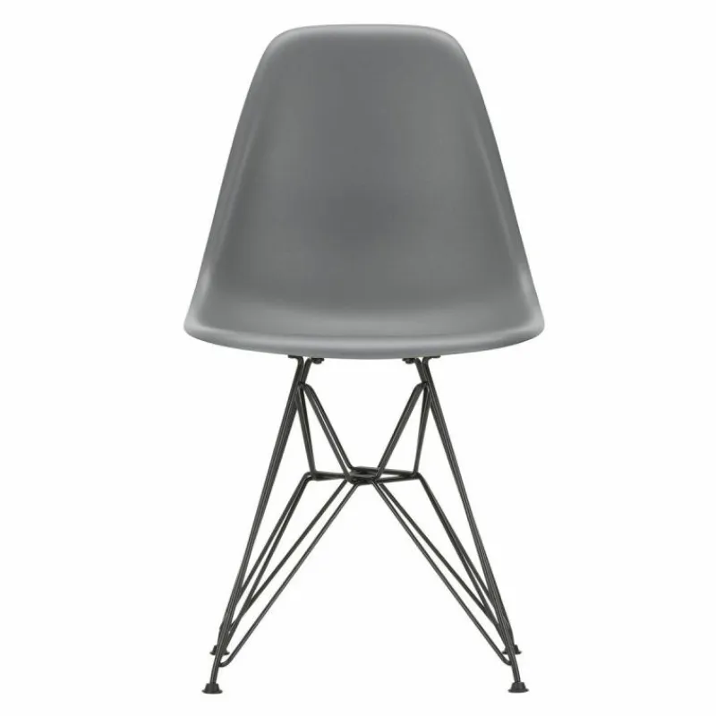 New Eames Plastic Chair DSR Zwart Tuinstoelen|Eetkamerstoelen