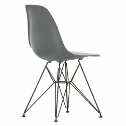 New Eames Plastic Chair DSR Zwart Tuinstoelen|Eetkamerstoelen