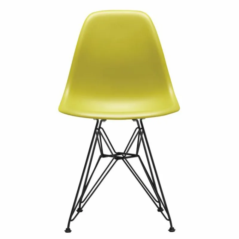 New Eames Plastic Chair DSR Zwart Tuinstoelen|Eetkamerstoelen