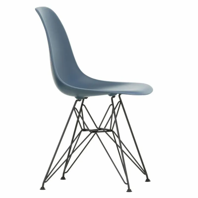New Eames Plastic Chair DSR Zwart Tuinstoelen|Eetkamerstoelen