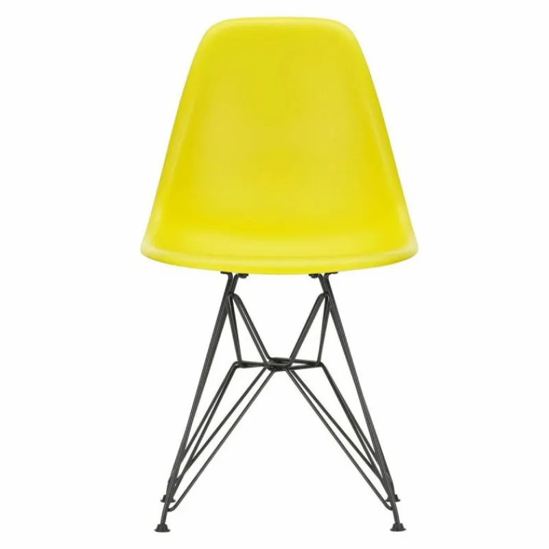 New Eames Plastic Chair DSR Zwart Tuinstoelen|Eetkamerstoelen