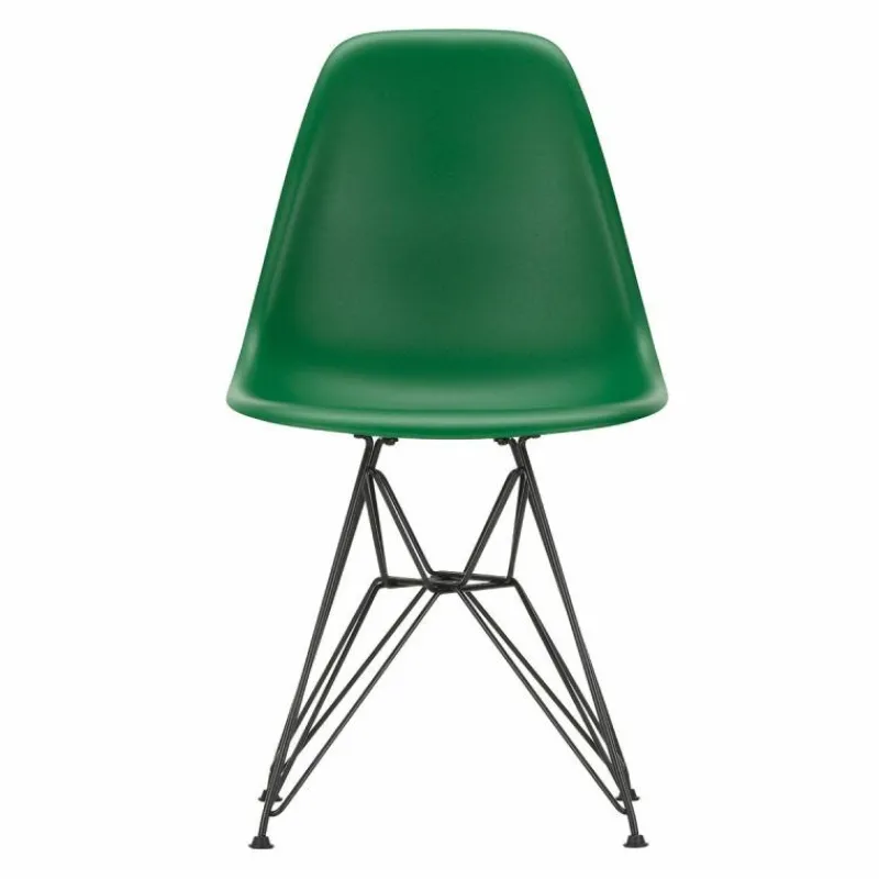 New Eames Plastic Chair DSR Zwart Tuinstoelen|Eetkamerstoelen
