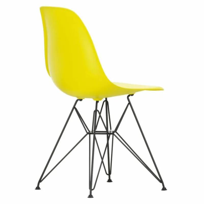 New Eames Plastic Chair DSR Zwart Tuinstoelen|Eetkamerstoelen